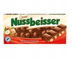 Czekolada Mleczna z Orzechami Nussbeisser 100g z NIEMIEC !!!